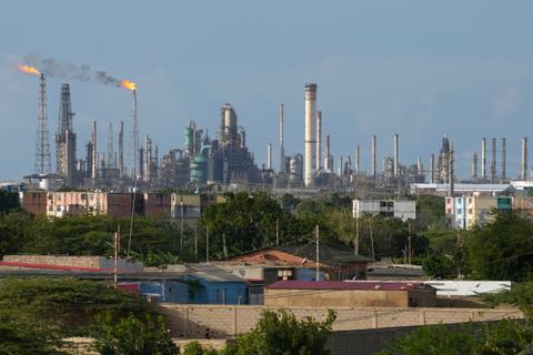 An oil facility in Venezuela